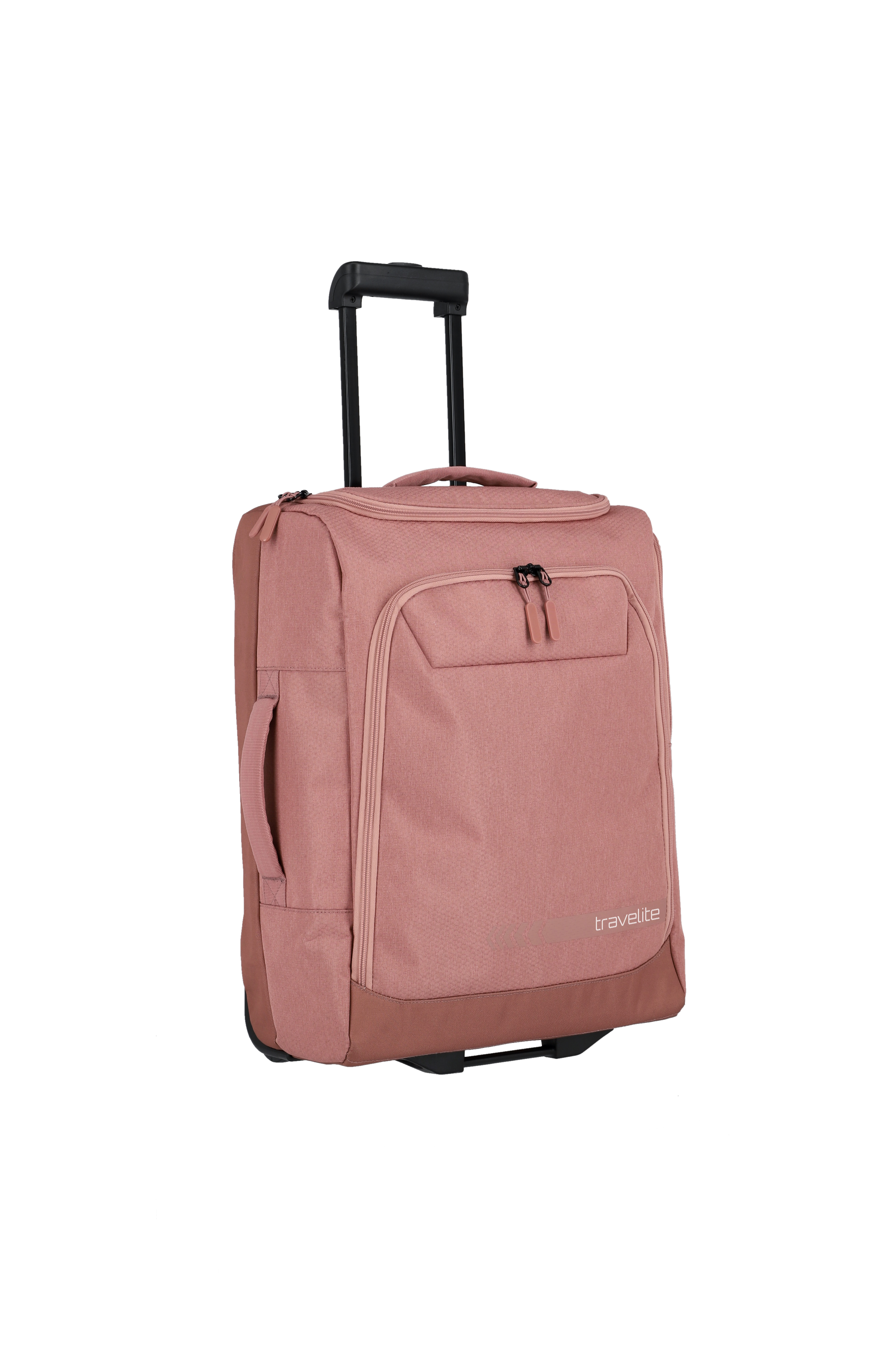 travelite Kick Off Rollenreisetasche S  in Pink (44 Liter), Reisetasche mit Rollen