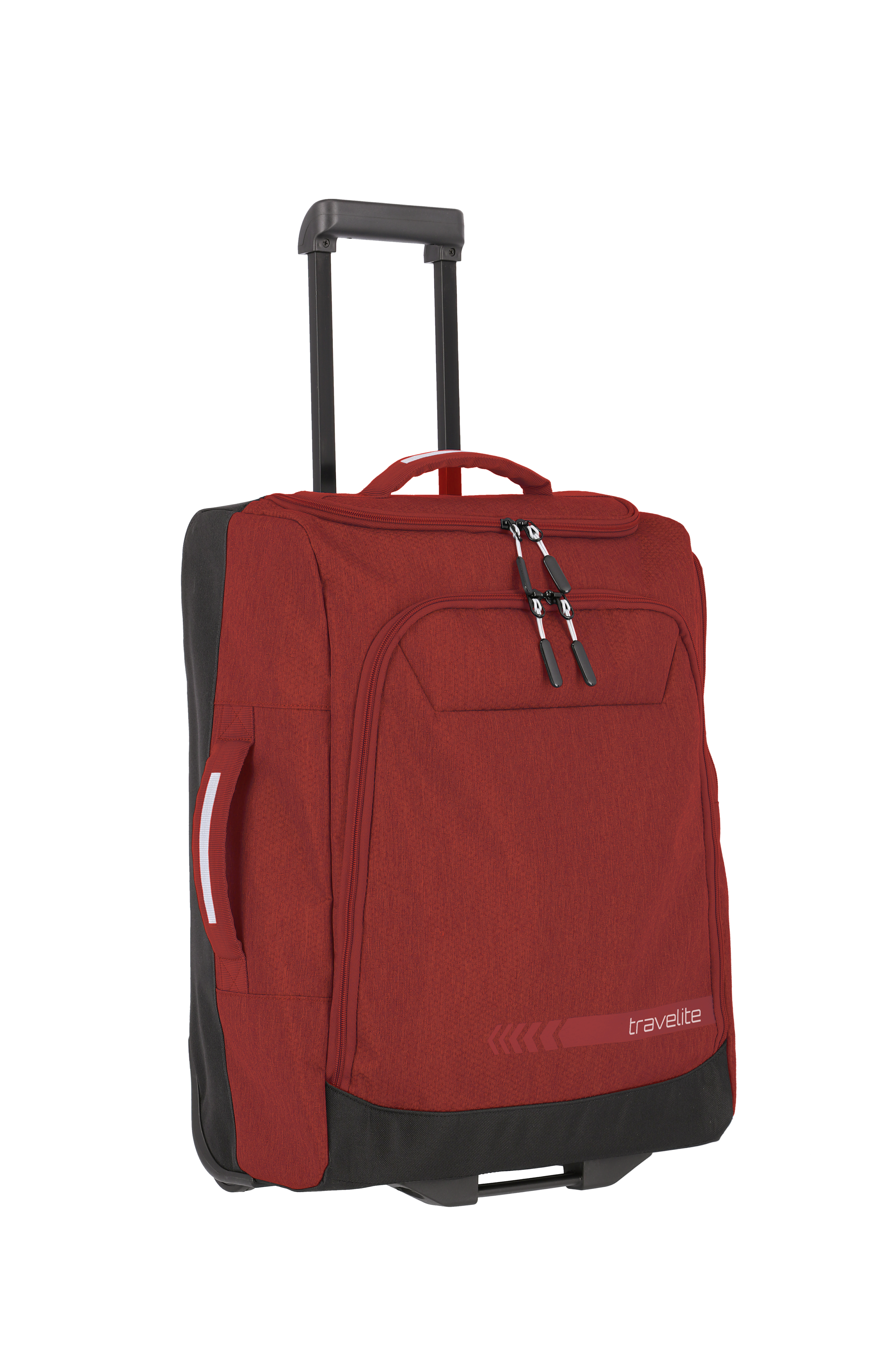 travelite Kick Off Rollenreisetasche S  in Rot (44 Liter), Reisetasche mit Rollen