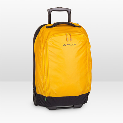 Vaude CityTravel Carry-On in Burnt Yellow vor weißem Hintergrund